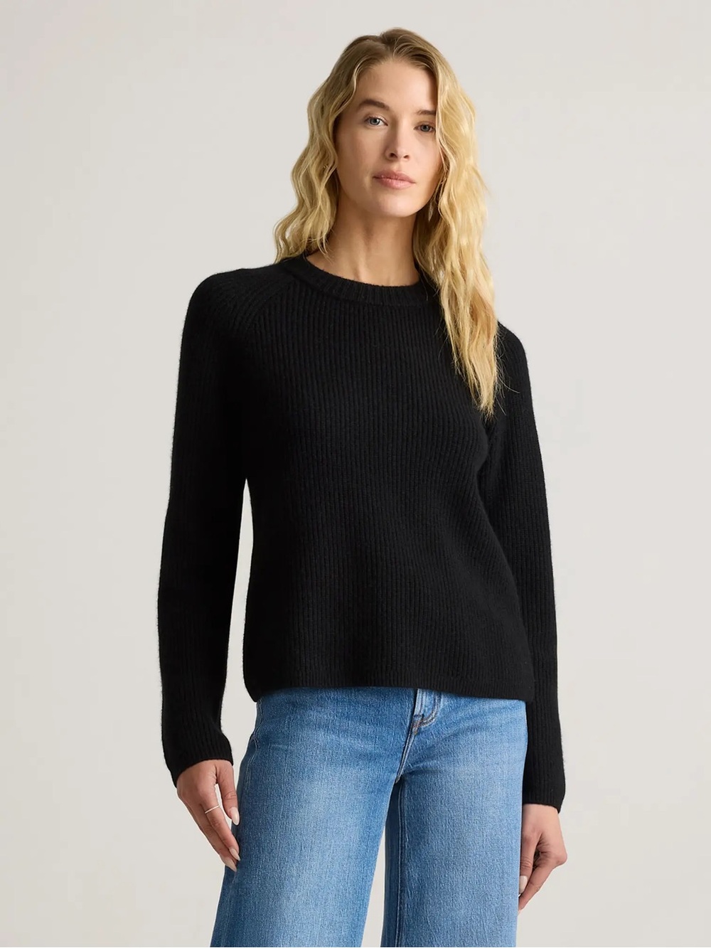 Quince Mongolian Cashmere Fisherman Sweater